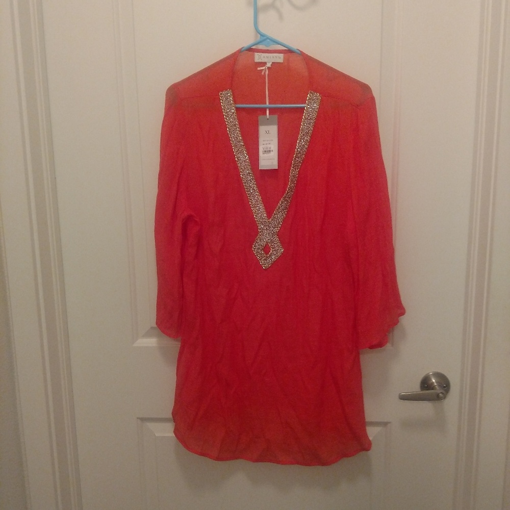Orange V Amiani Resort Wear